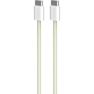 PURO Fabrik 2.0 USB-C/USB-C kabel (60W) 1,5 m, žlutý