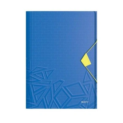Tříchlopňové desky Leitz UrbanChic PP, A4, modrá, 46490032
