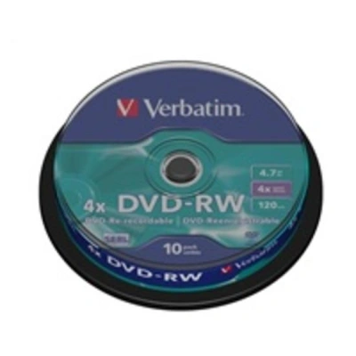 VERBATIM DVD-RW SERL 4,7GB, 4x, spindle 10 ks, 43552