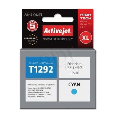 Atrament ActiveJet pre Epson T1292 Cyan 15 ml, AE-1292 / AE-1292N