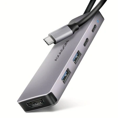 AXAGON HMC-5H60, USB 5Gbps hub, porty 2x USB-A, 1x USB-C, HDMI 4k/60, PD 100W, kabel USB-C 15cm, HMC-5H60