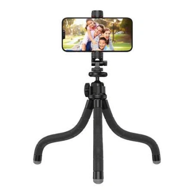 Octopus flexible tripod APEXEL APL-JJ025 with GoPro adapter (black)