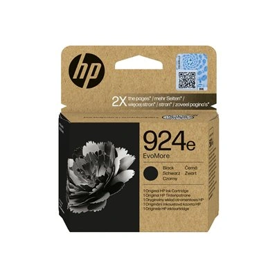HP 924e EvoMore - Černá - originální - inkoustová cartridge - pro Officejet Pro 8130e, 4K0V0NE#SE1