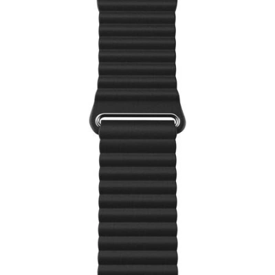 Next One Leather Loop řemínek Apple Watch 42/44/45mm černý, AW-4244-LTHR-BLK